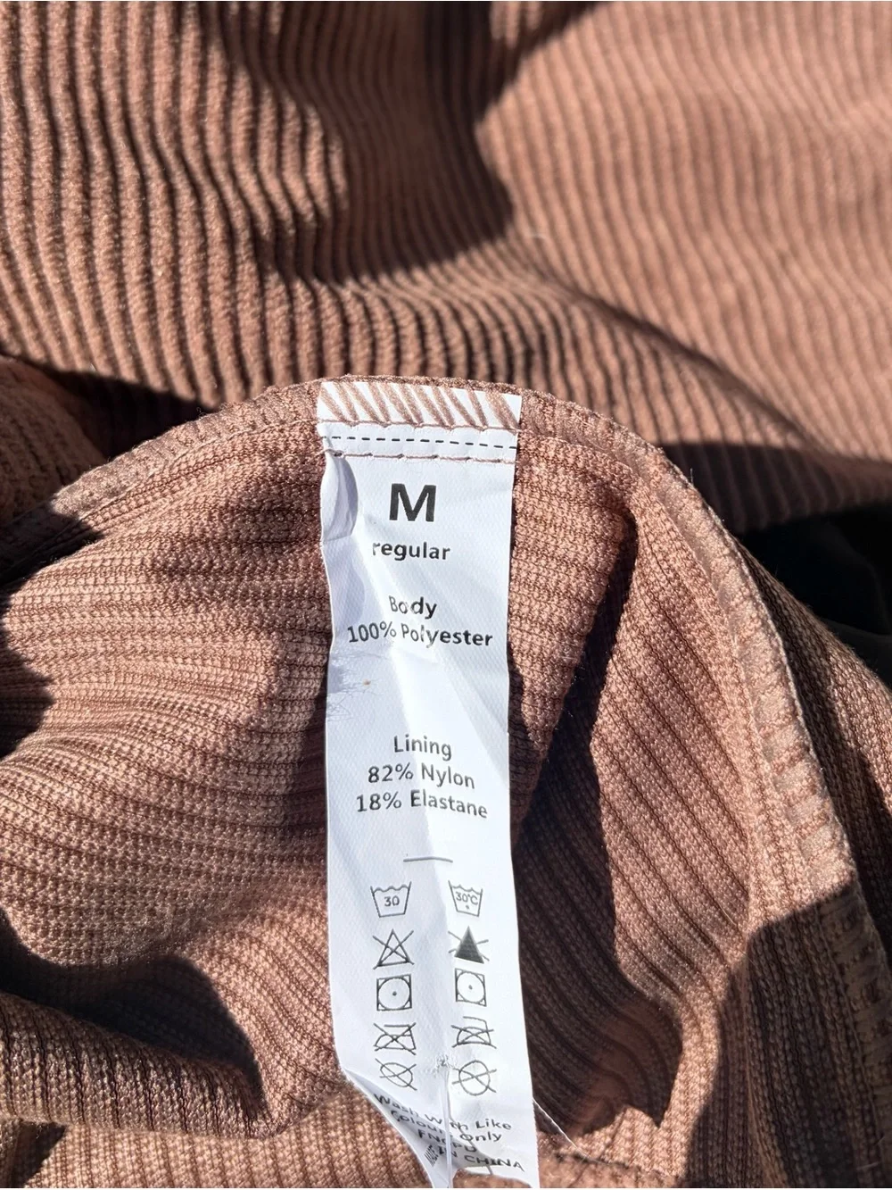 Halara Corduroy Skort | Built-In Shorts | Mocha Brown | Sz M | NWT
